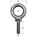 Ken Forging Eye Bolt With Shoulder, 5/8"-11, 1-3/4 in Shank, 1.375 in ID, Carbon Steel K2027